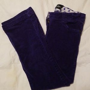 Girl's Deep Purple Corduroy Jeans